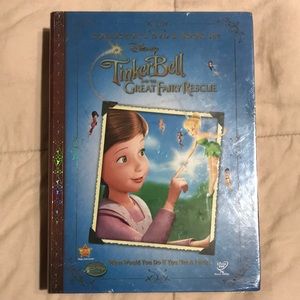 NEW TinkerBell & The Great Fairy Rescue DVD & Book Sealed in plastic